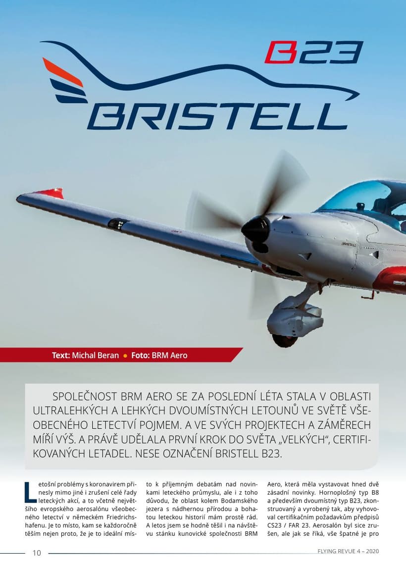 Flying Revue 04/2020 — Představujeme BRISTELL B23