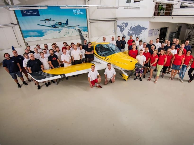 Das BRM-AERO-Team mit der 400. Bristell, 2018
