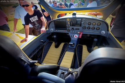 Celebrating the launch of a Bristell demonstration airplane in Israel