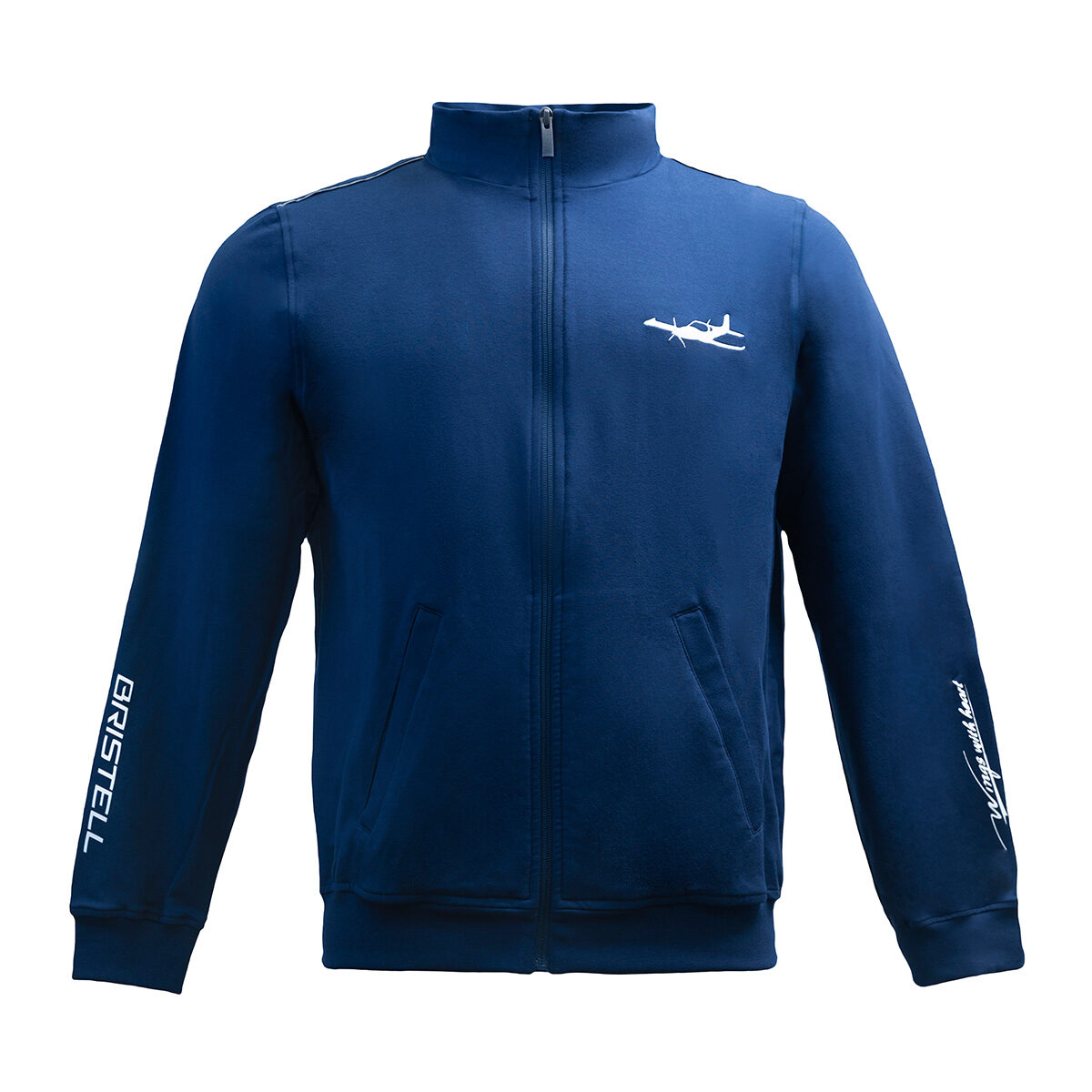 BRISTELL full zip sweatshirt with logo / aeroplane