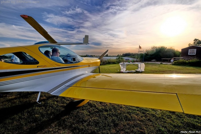 Celebrating the launch of a demonstration airplane in Israel