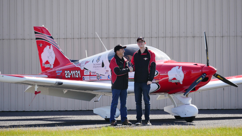 Conquering Australia by air and Guiness book of records