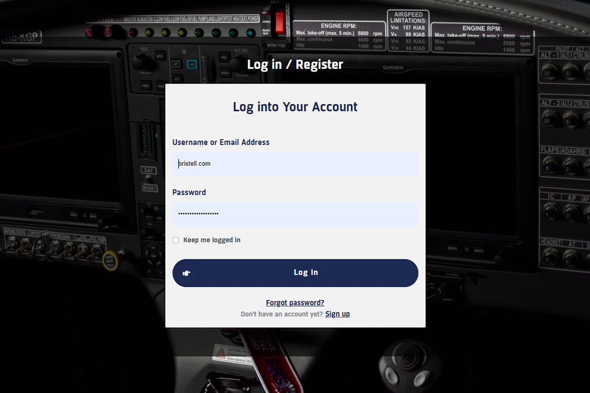 BRISTELL Login page BRISTELL Login page